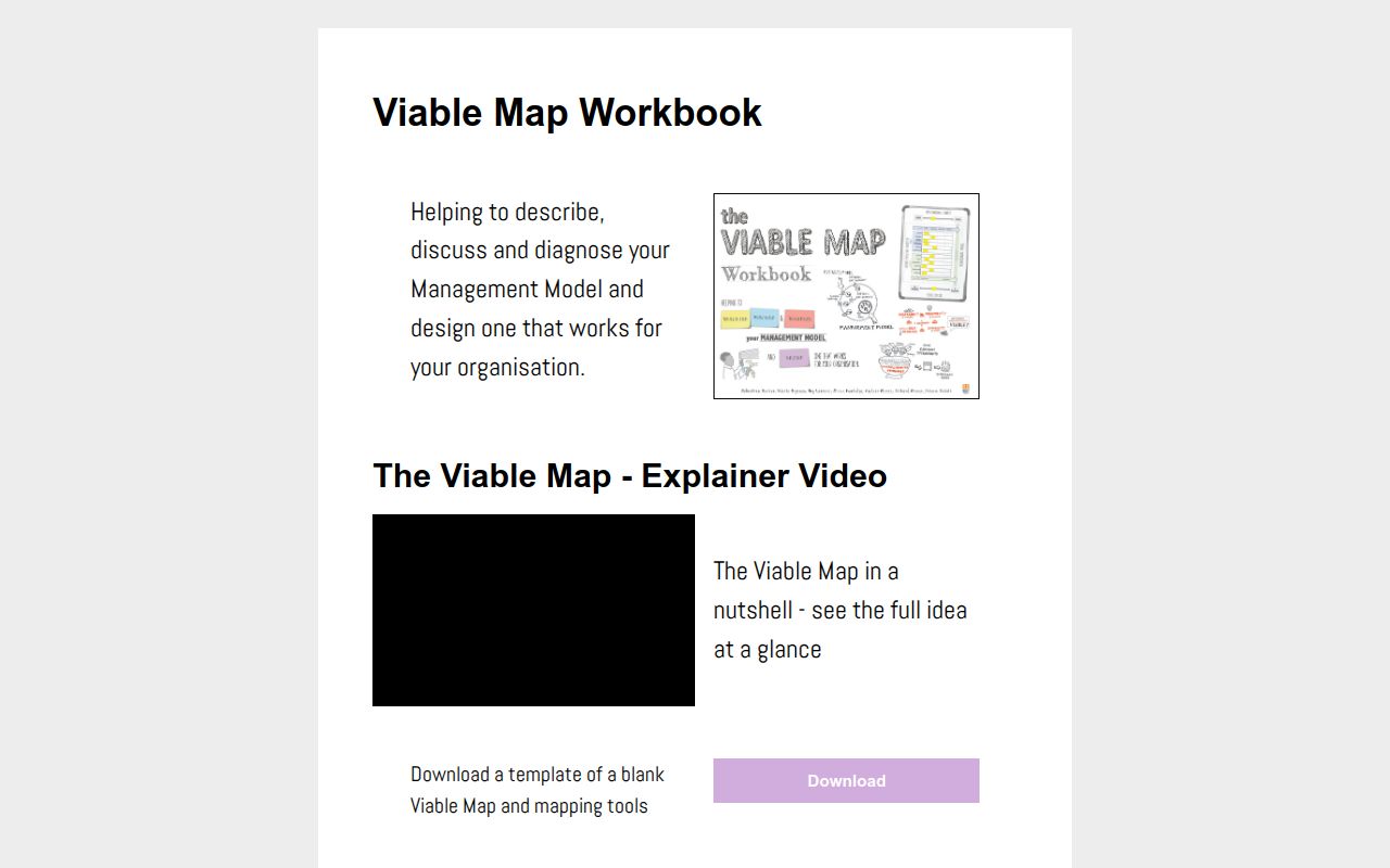 The Viable Map Workbook